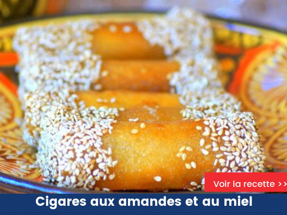 Cigares aux amandes et au miel